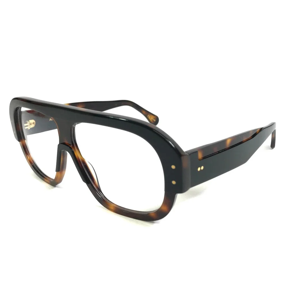 Alfred Kerbs Eyeglasses Frames NAMA BKHV Black Havana Oversized Thick 58-10-140
